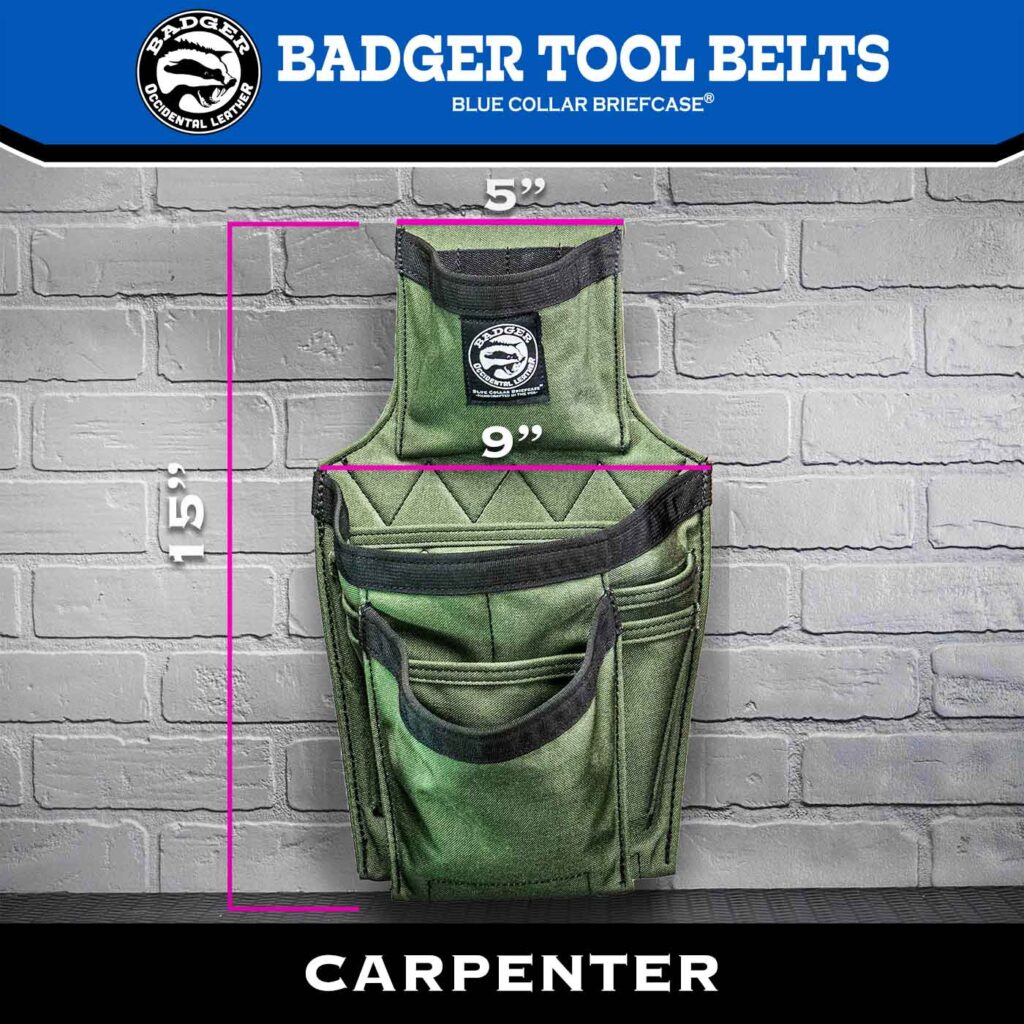 Side-By-Side Carpenter High Low Belt - Badger Tool Belts