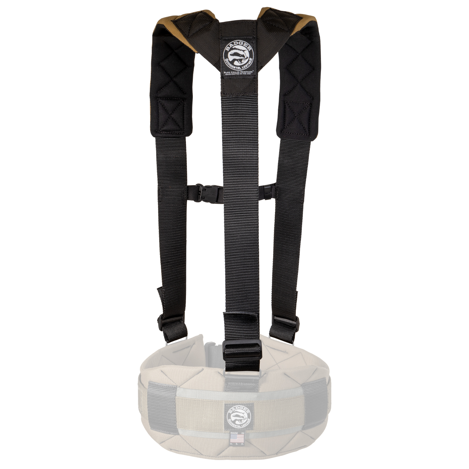 Tool Belt Suspenders with Shoulder Pads