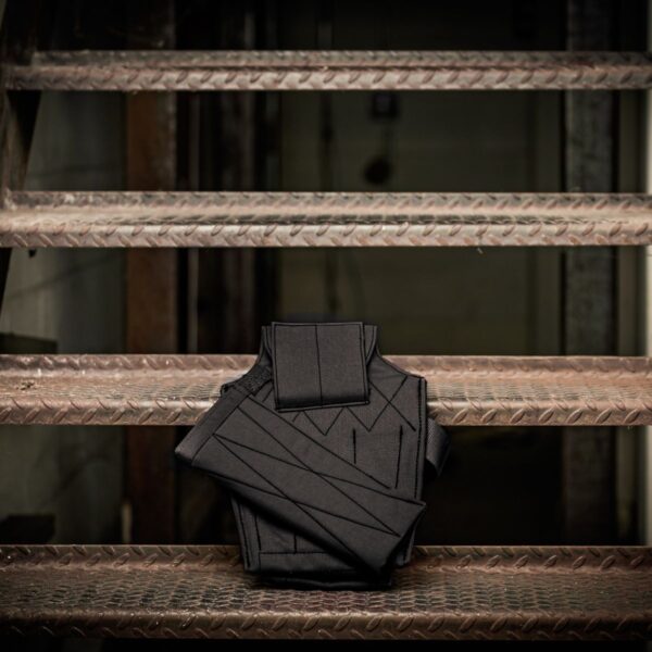 Black Trim Solid Tool Bag (Back)