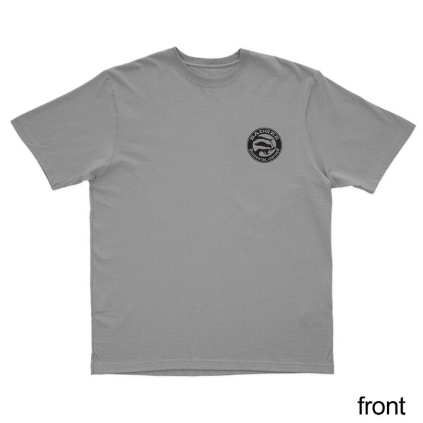 400010 Badger T Shirt Grey Front