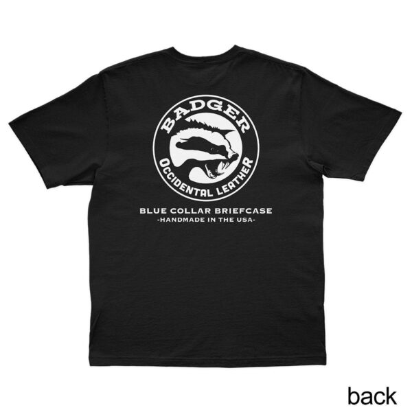 400030 Badger T Shirt Black Back
