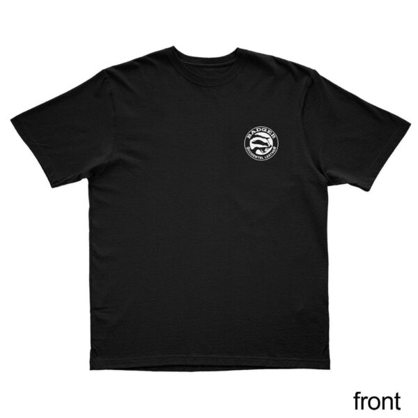 400030 Badger T Shirt Black Front