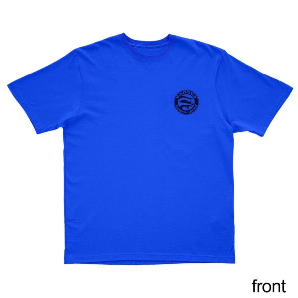 400050 Badger T Shirt Blue Front