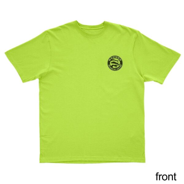 400053 Badger T Shirt Safety Green Front