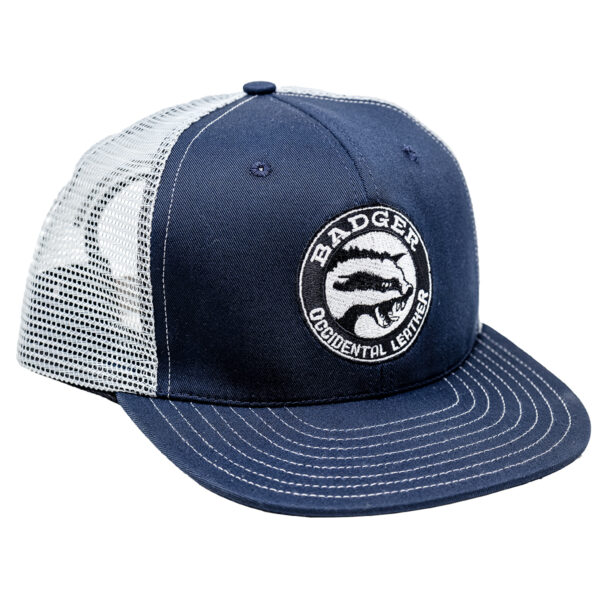 401010 – BlueGrey Badger Hat Front
