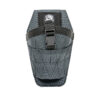 Badger Drill Holster, gunmetal, front buckle closed view