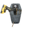 Badger Drill Holster, gunmetal, with drill and bits inside view